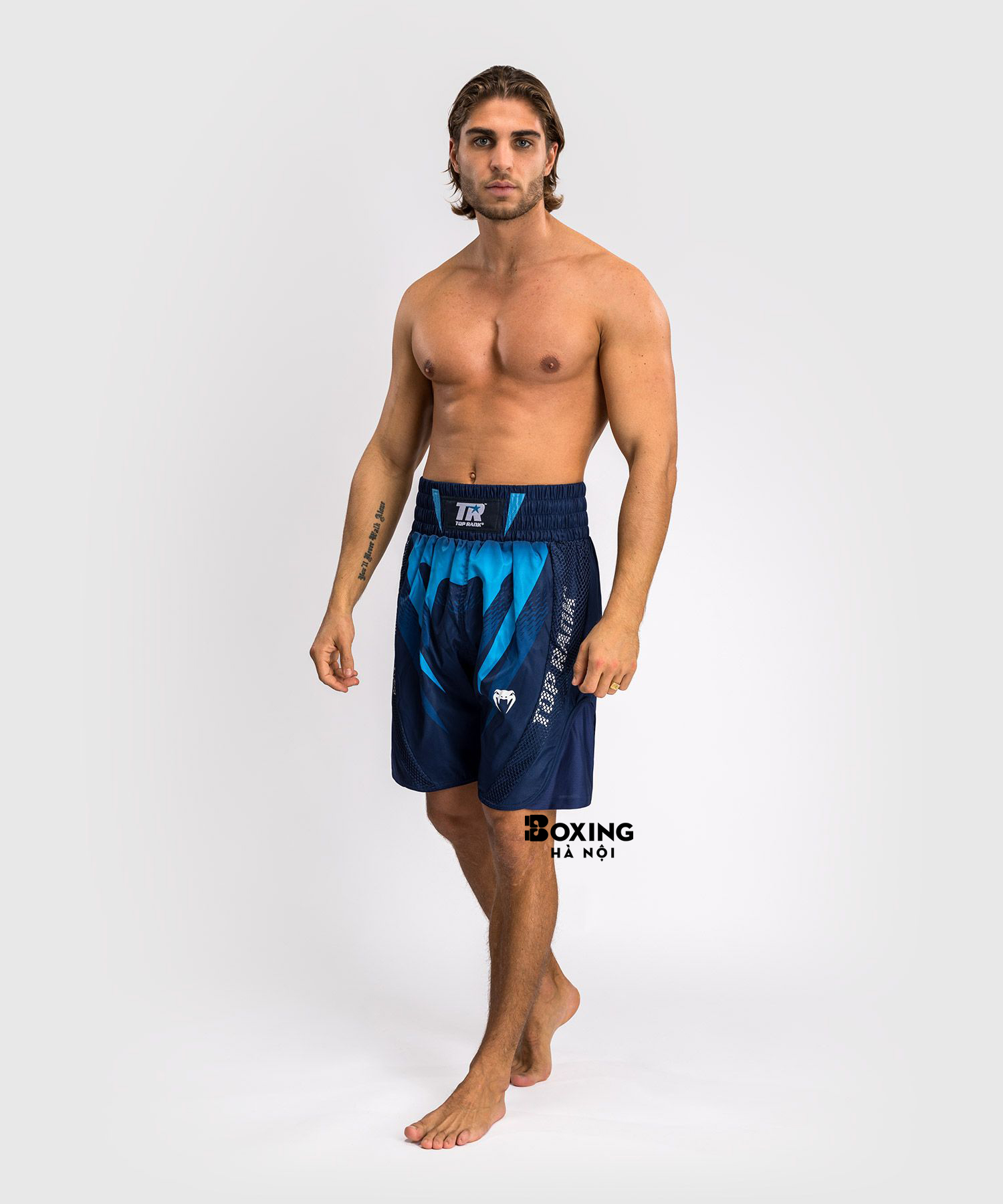 QUẦN BOXING VENUM X TOP RANK ORIGINAL - XANH NAVY